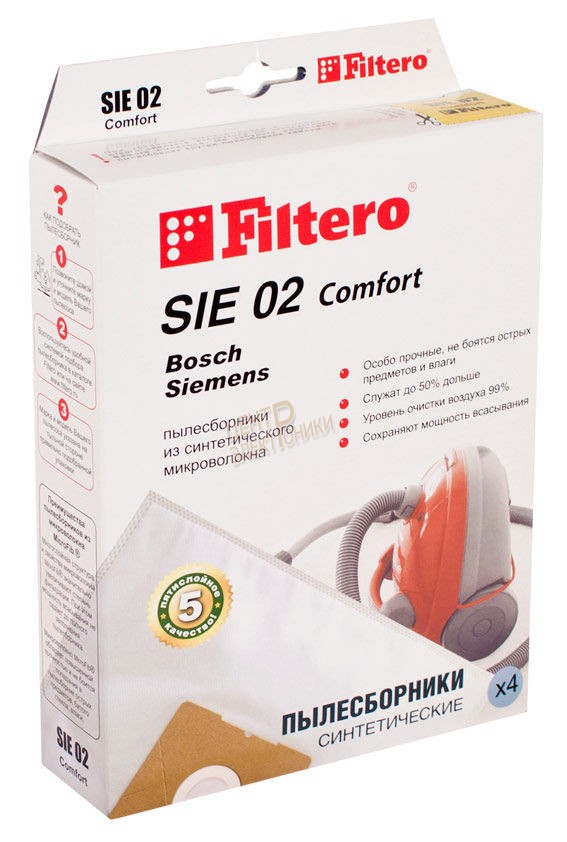 Мешки к пылесосу FILTERO SIE02 comf.